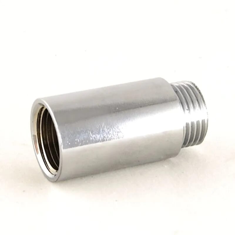Chrome Radiator Valve 40mm Tail Extension - Wext40