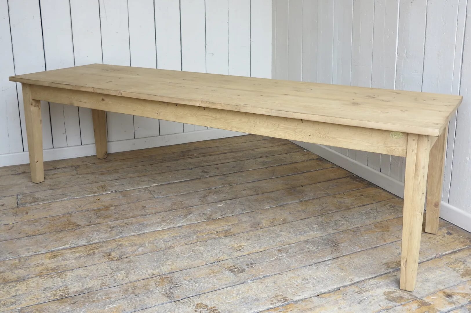 Wooden Waxed Plank Top Kitchen Farmhouse Table - D1332