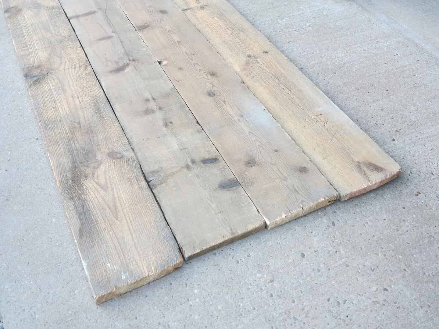 Square Edged Pine Antique Reclaimed Floorboards