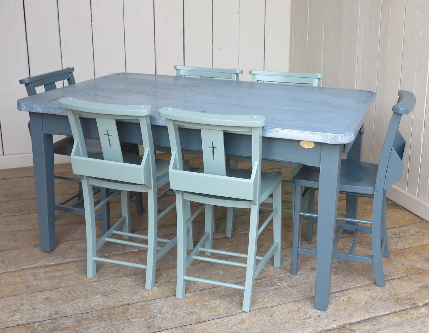 Handmade Zinc Kitchen Table  - D1345