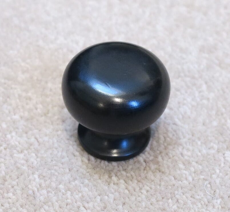 Solid Ebony Bun Cupboard Door Knob  - Cebu