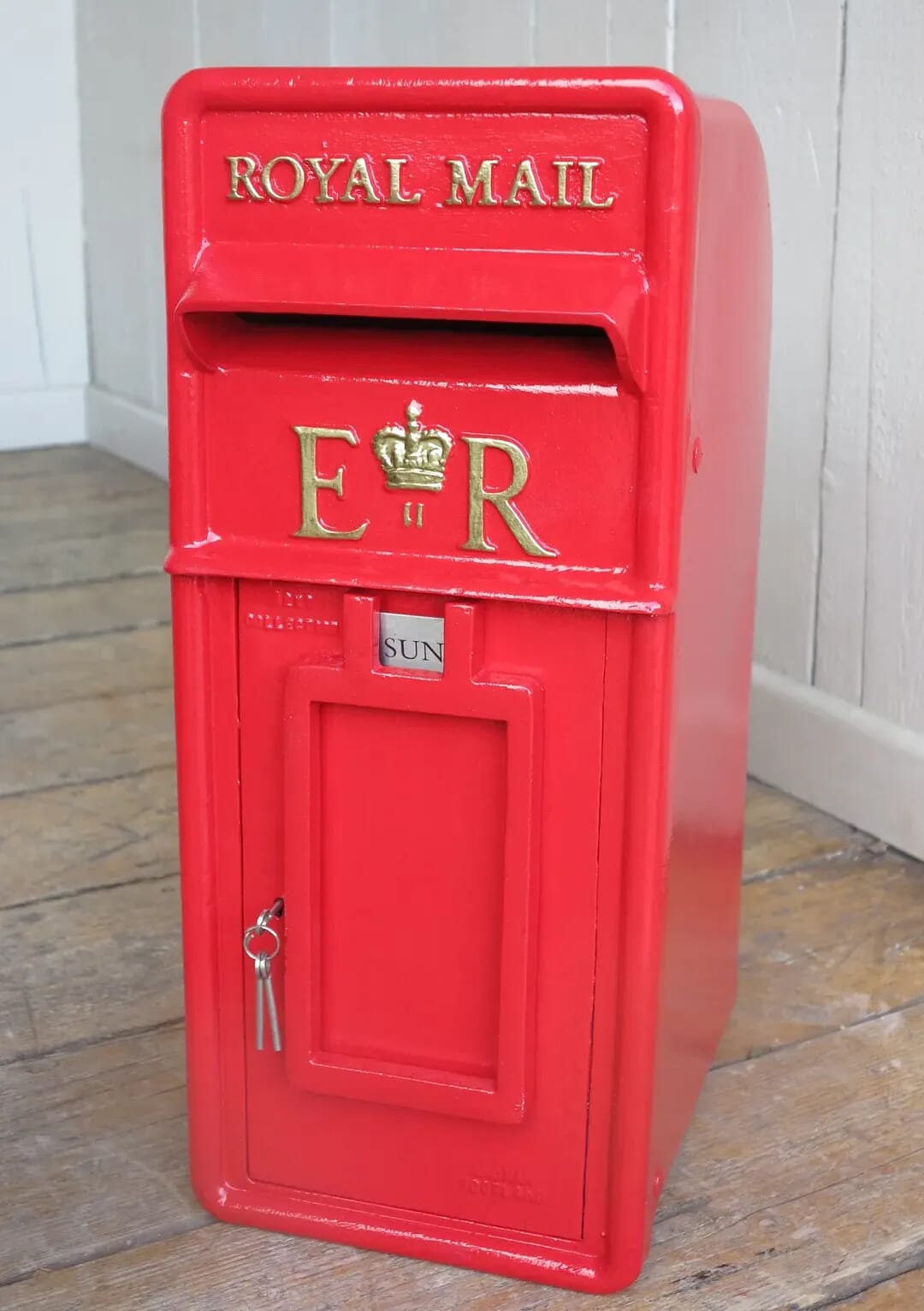 Original Royal Mail Cast Iron Pole Mounted Post Box - 8160a