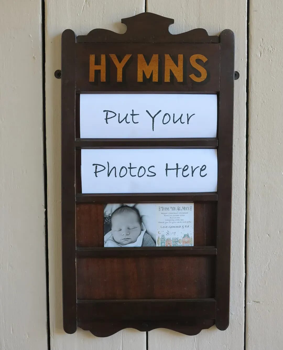 Victorian Hand Carved Wall Mounted Hymn Board - 8343