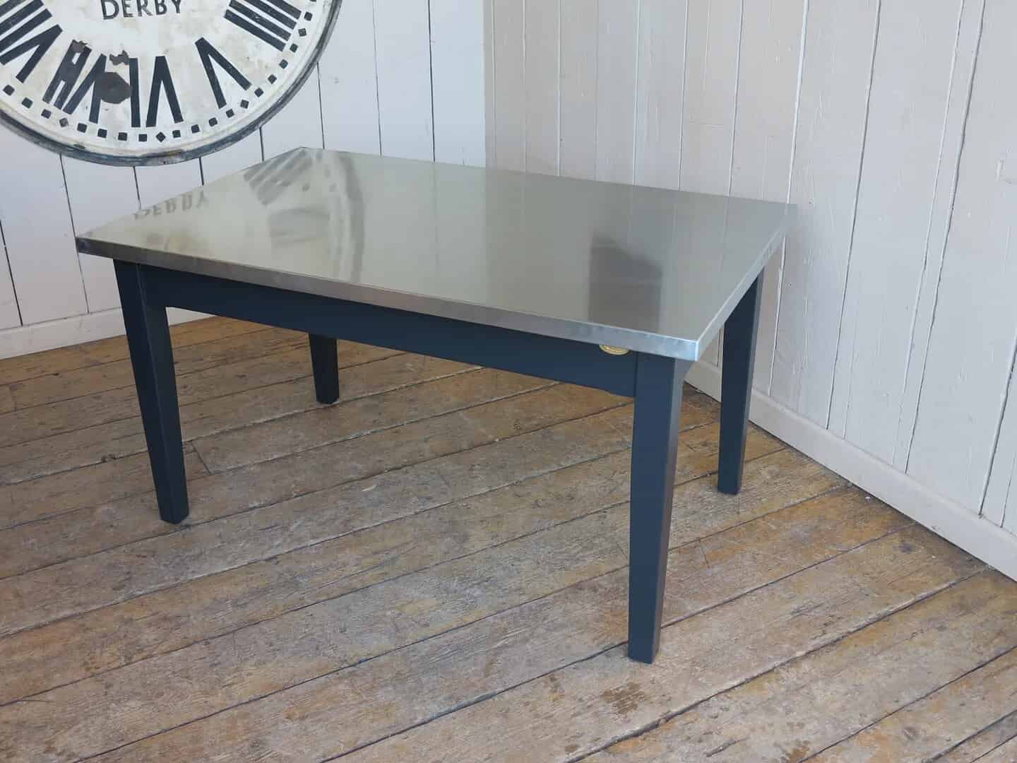 Handmade Natural Zinc Kitchen / Dining Table