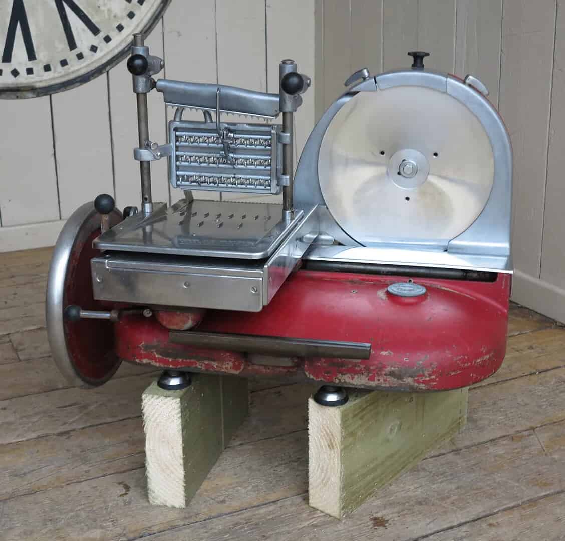 Red Berkel & Parnalls Vintage Bacon or Meat Slicer
