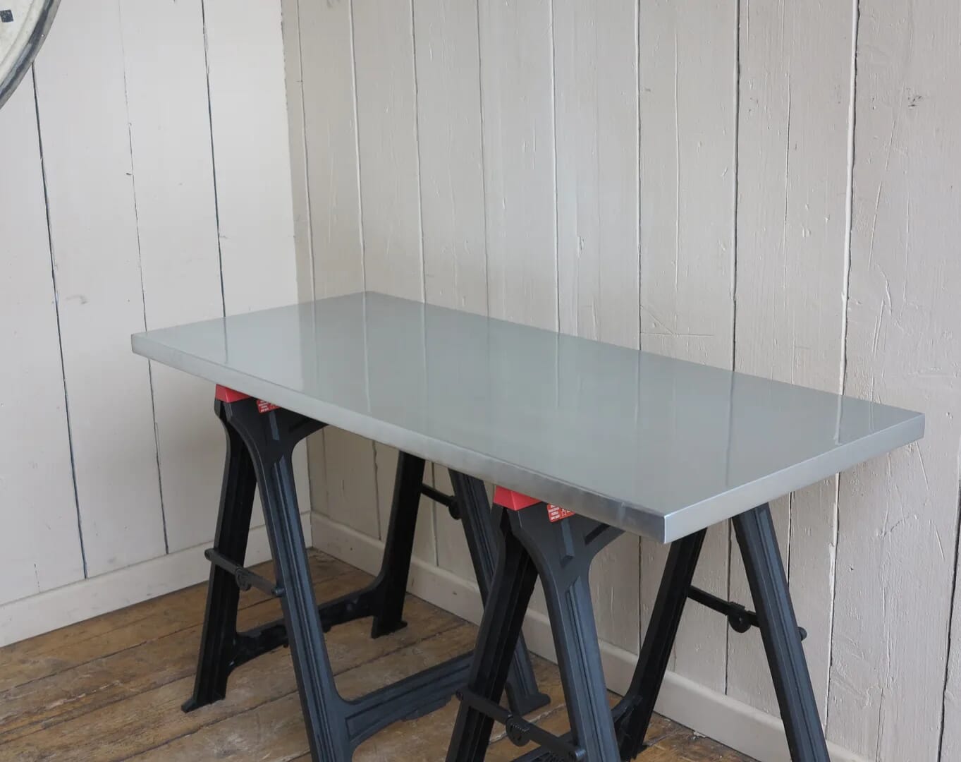 Handmade Solid Natural Zinc Kitchen Worksurface - D1351