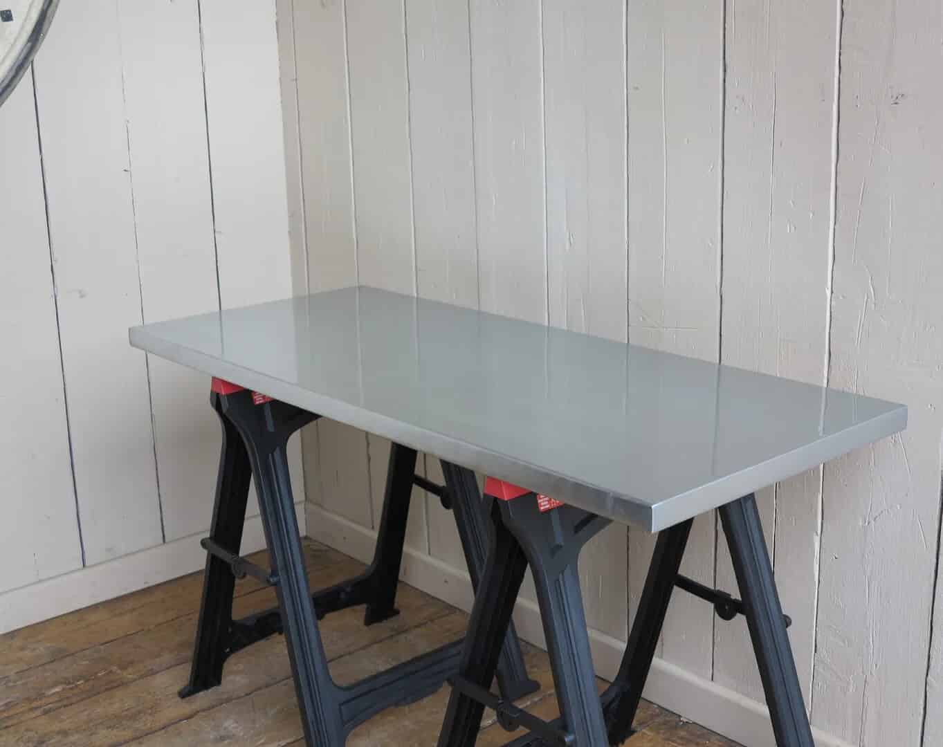 Handmade Solid Natural Zinc Kitchen Worksurface