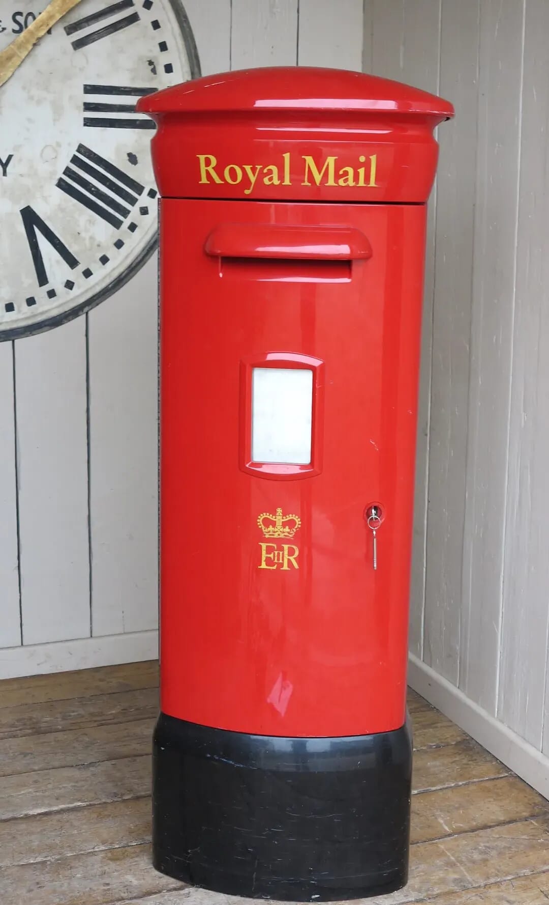 Original Red Royal Mail Fibre Glass 'ER II' Pillar Box - 8444