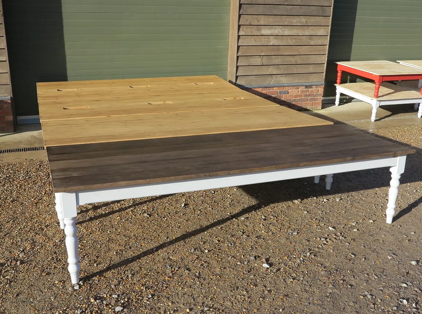 Bespoke Wooden Plank Top Meeting Room Tables - D1363