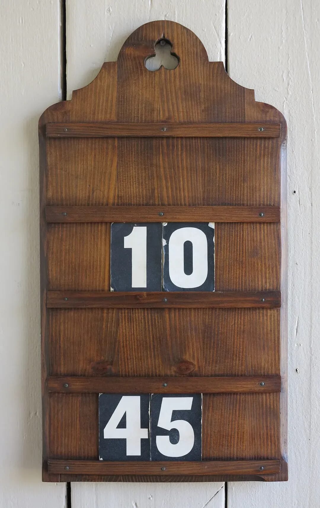 Antique Wooden Wall Mounted Church Hymn Board - 8477