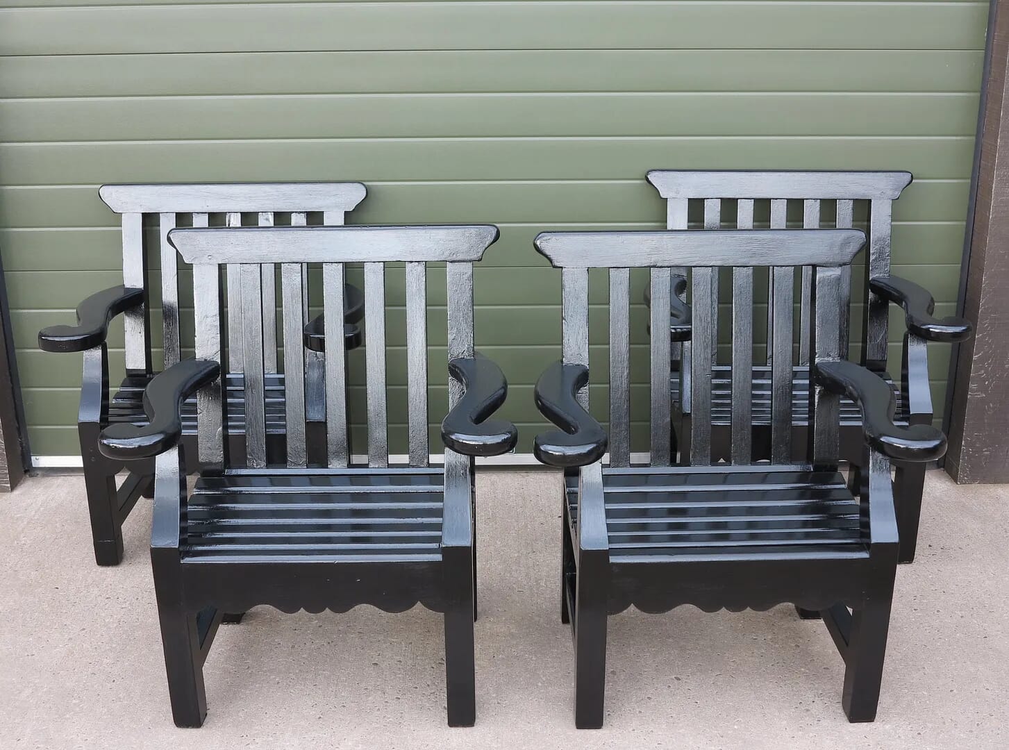 Set of 4 Chatsworth Garden Outdoor Wooden Chairs - D1365