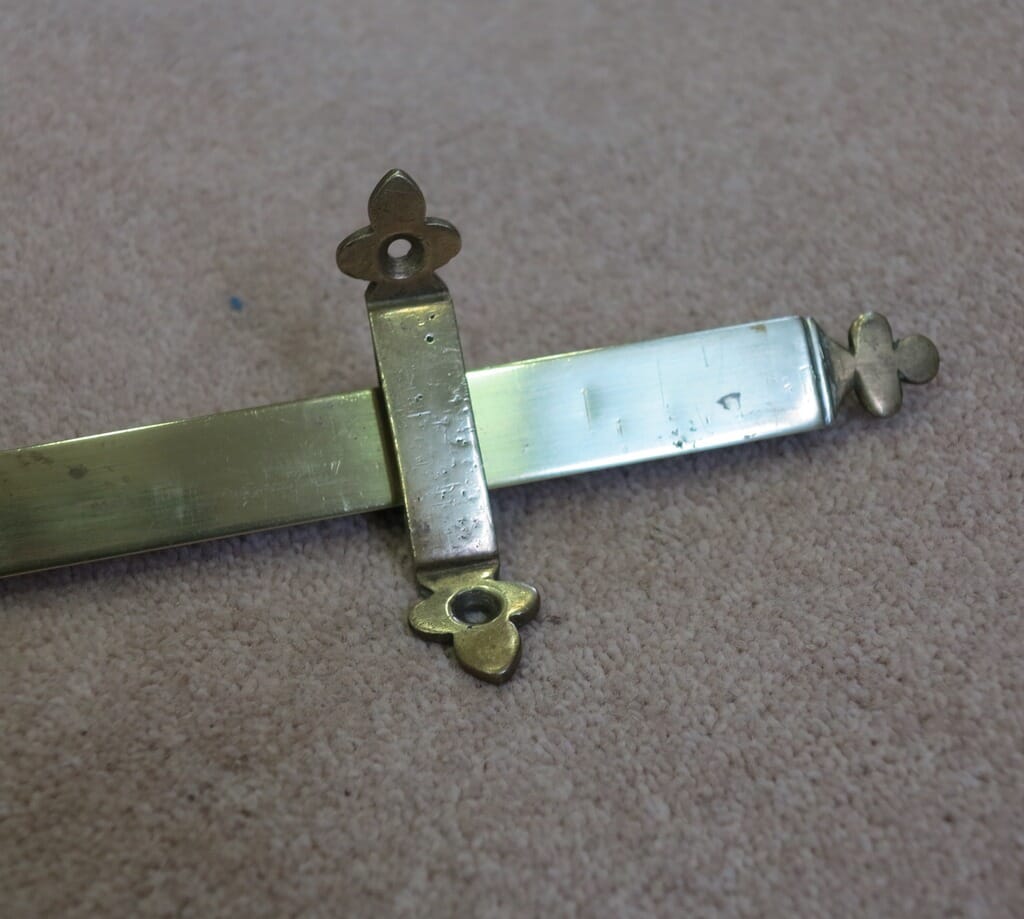 Antique Set of Brass Stair Rods with Fixing Brackets - 8490