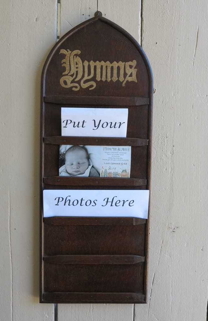 Antique Gothic Style Wall Mounted Church Hymn Board - 8488