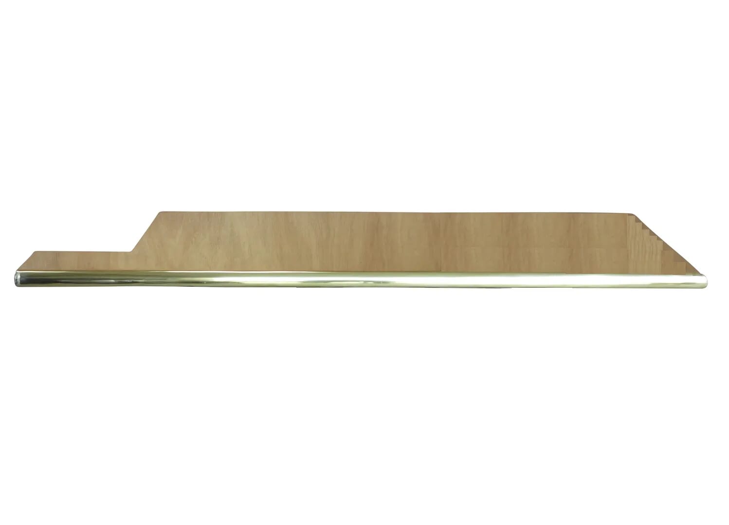 Natural Solid Brass Handmade Worktop with Bullnose Edge - D1371