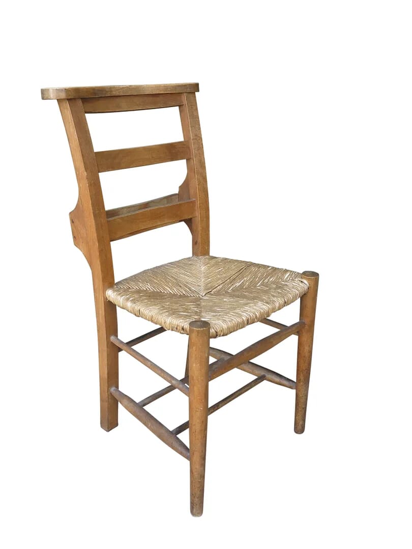 Antique Wooden Church Chairs - Require Repairs - 8519