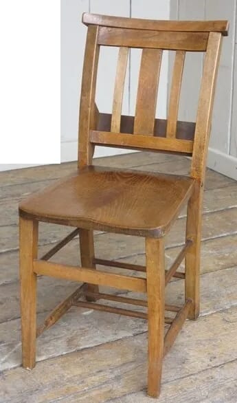Edwardian Church Chairs with Bible Backs - 8383