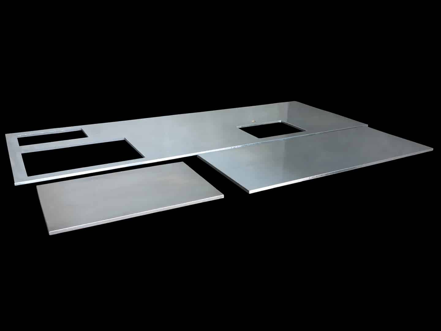 Natural Zinc Handmade Kitchen Central Island Worktops
