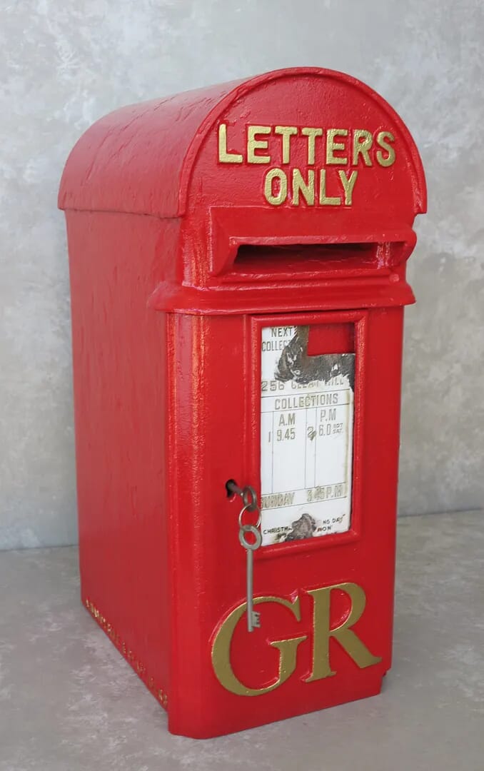 Original Cast Iron 'Hovis' Pole Mounted Letter Post Box - 8093