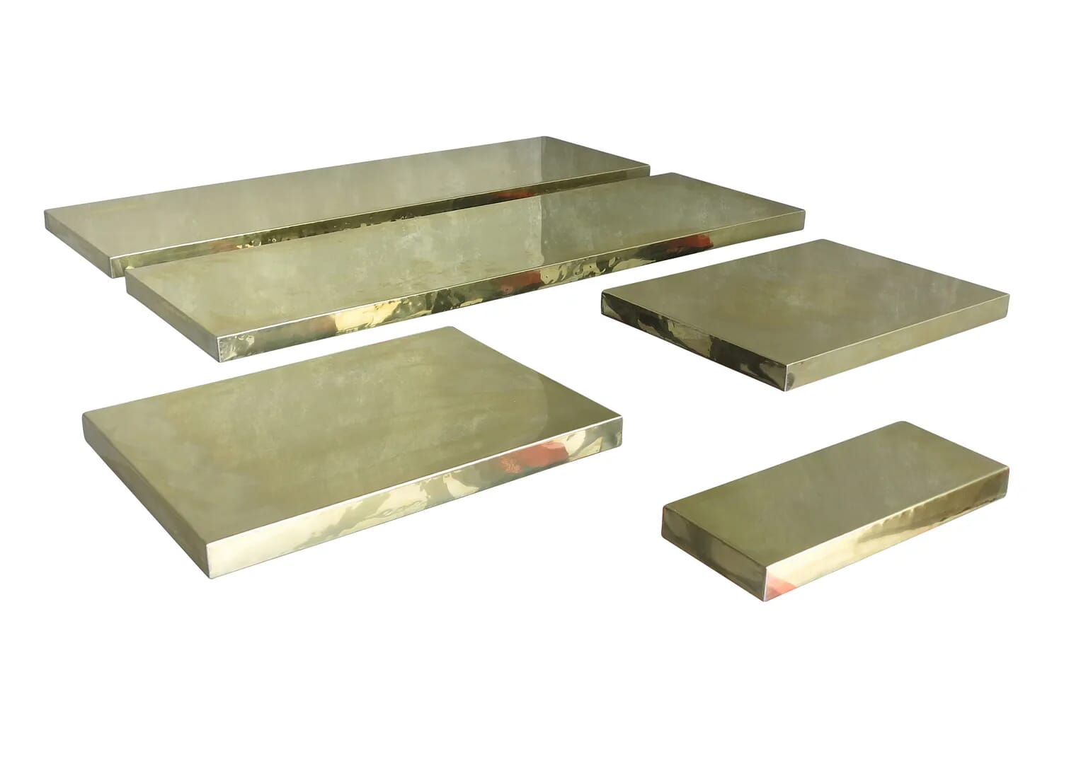Handmade Natural Solid Brass Thick Worktops - D1379