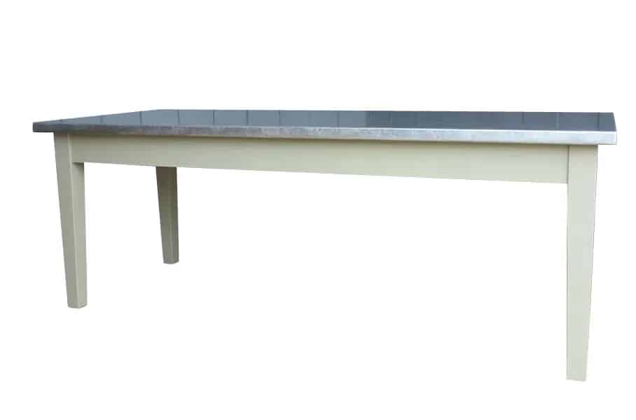 Metal Top Kitchen or Dining Table Made to Measure
