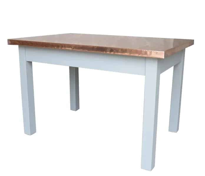 Bespoke Handmade Natural Copper Kitchen Dining Table