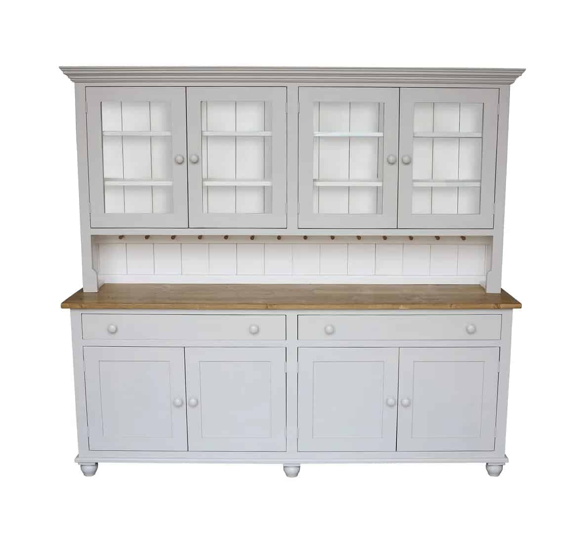 Bespoke Reclaimed Pine Kitchen Two Tone Painted Dresser