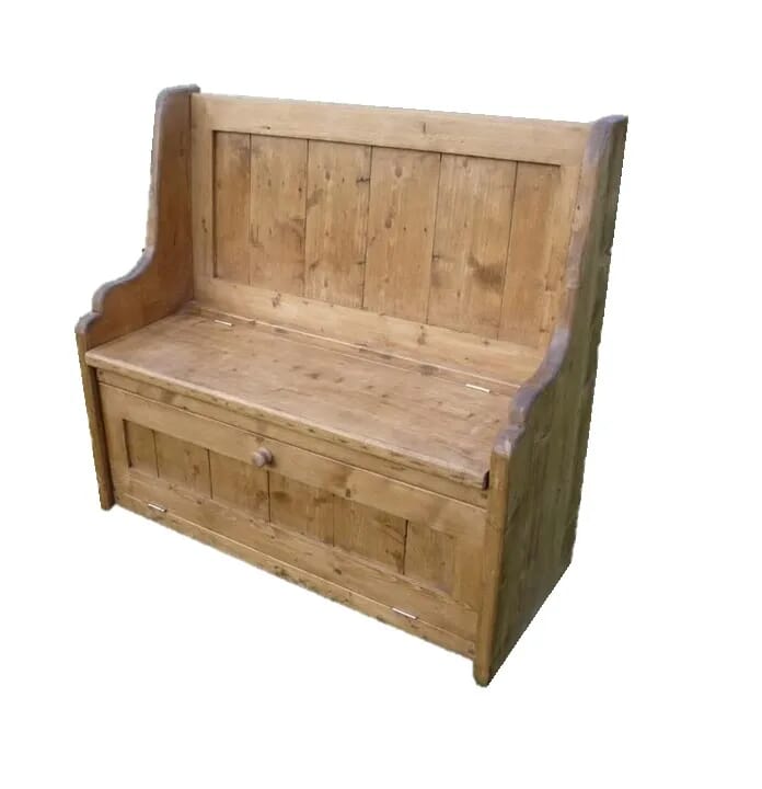 Reclaimed Pine Settle in bespoke sizes - D1166