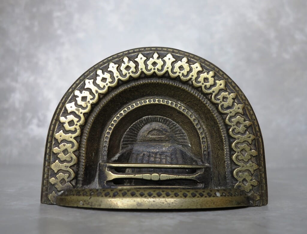 Miniature Salesman Sample Cast Iron Fireplace - 8562