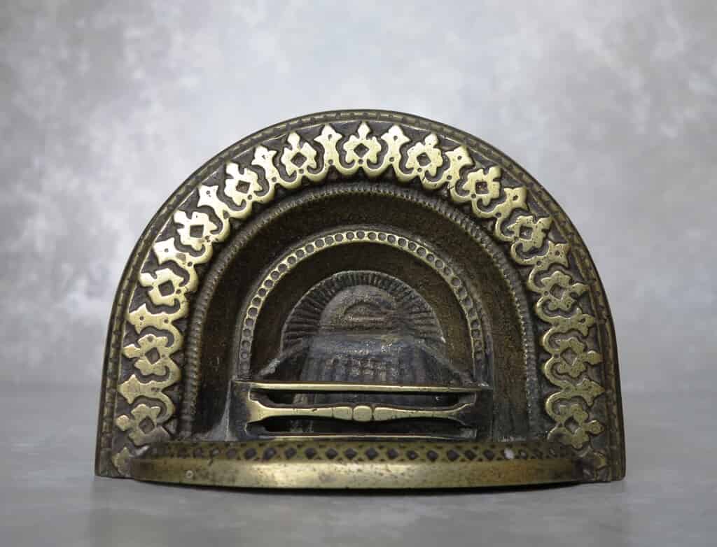 Miniature Salesman Sample Cast Iron Fireplace Insert
