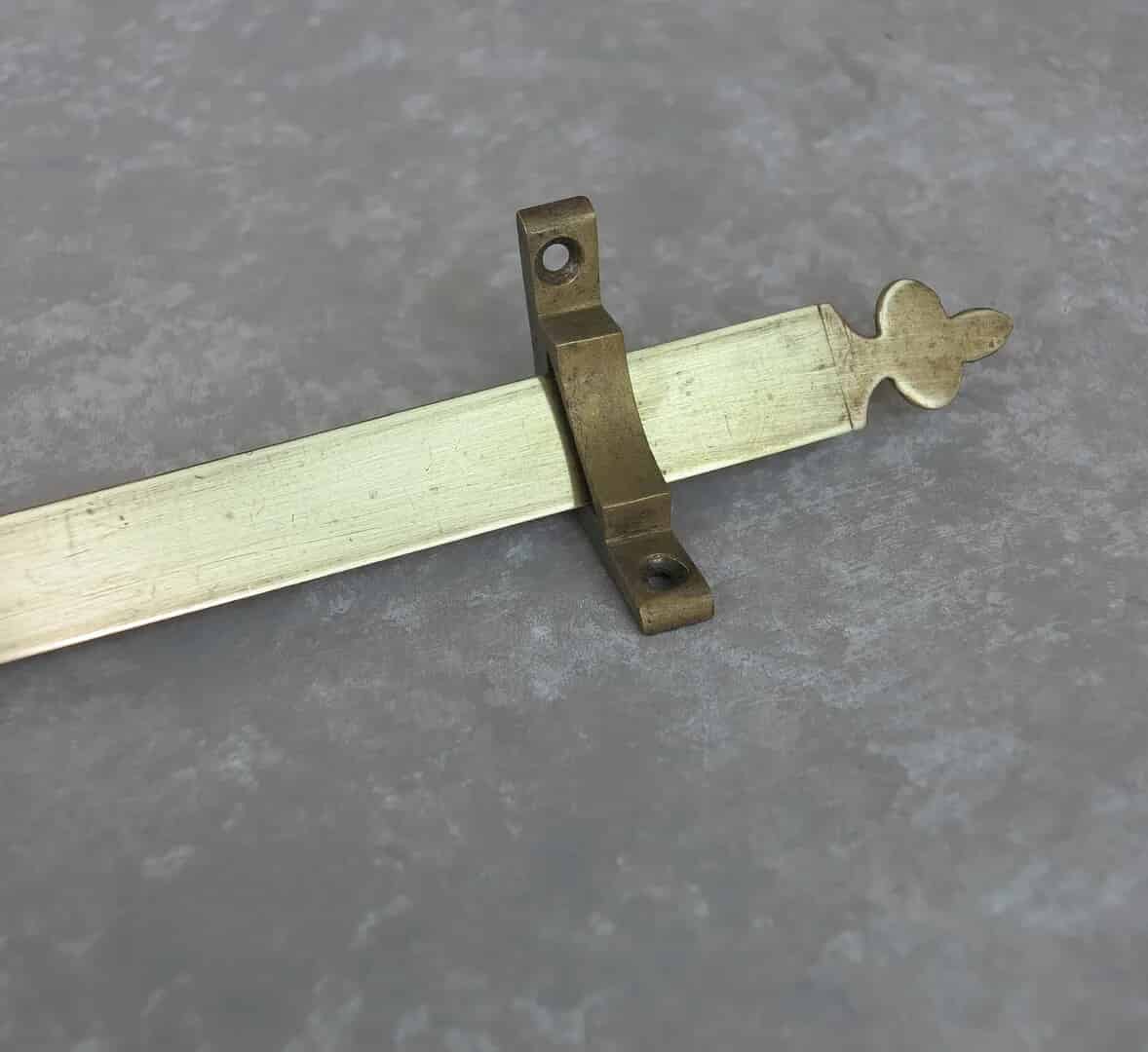 Set of Vintage Brass Stair Rods with Fixing Brackets
