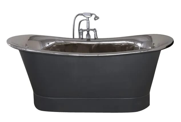 Normandy Double Slipper Nickel Interior Bath  - SS001