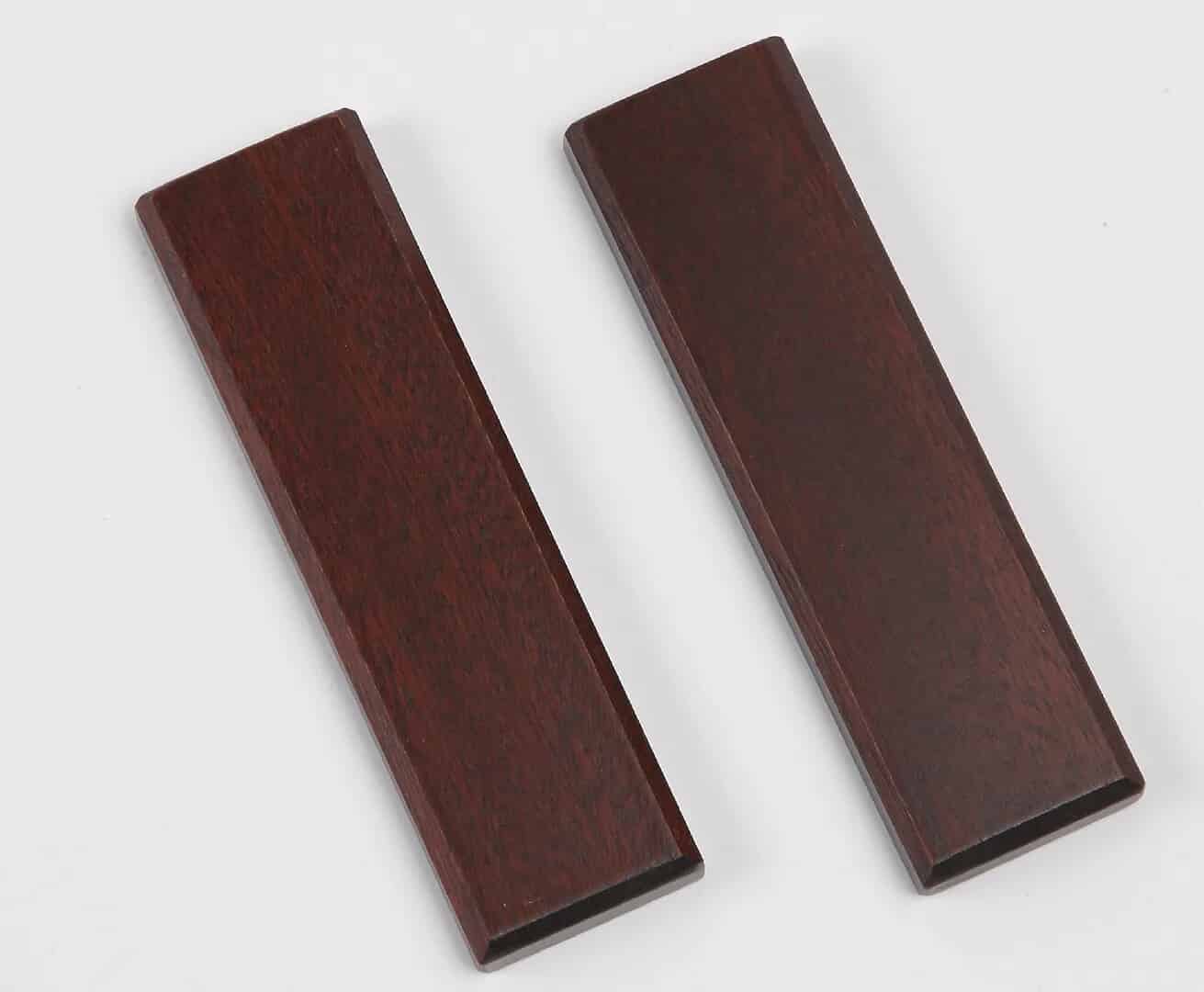 Pair of Thomas Crapper Mahogany Cloakroom Sink Pattresses