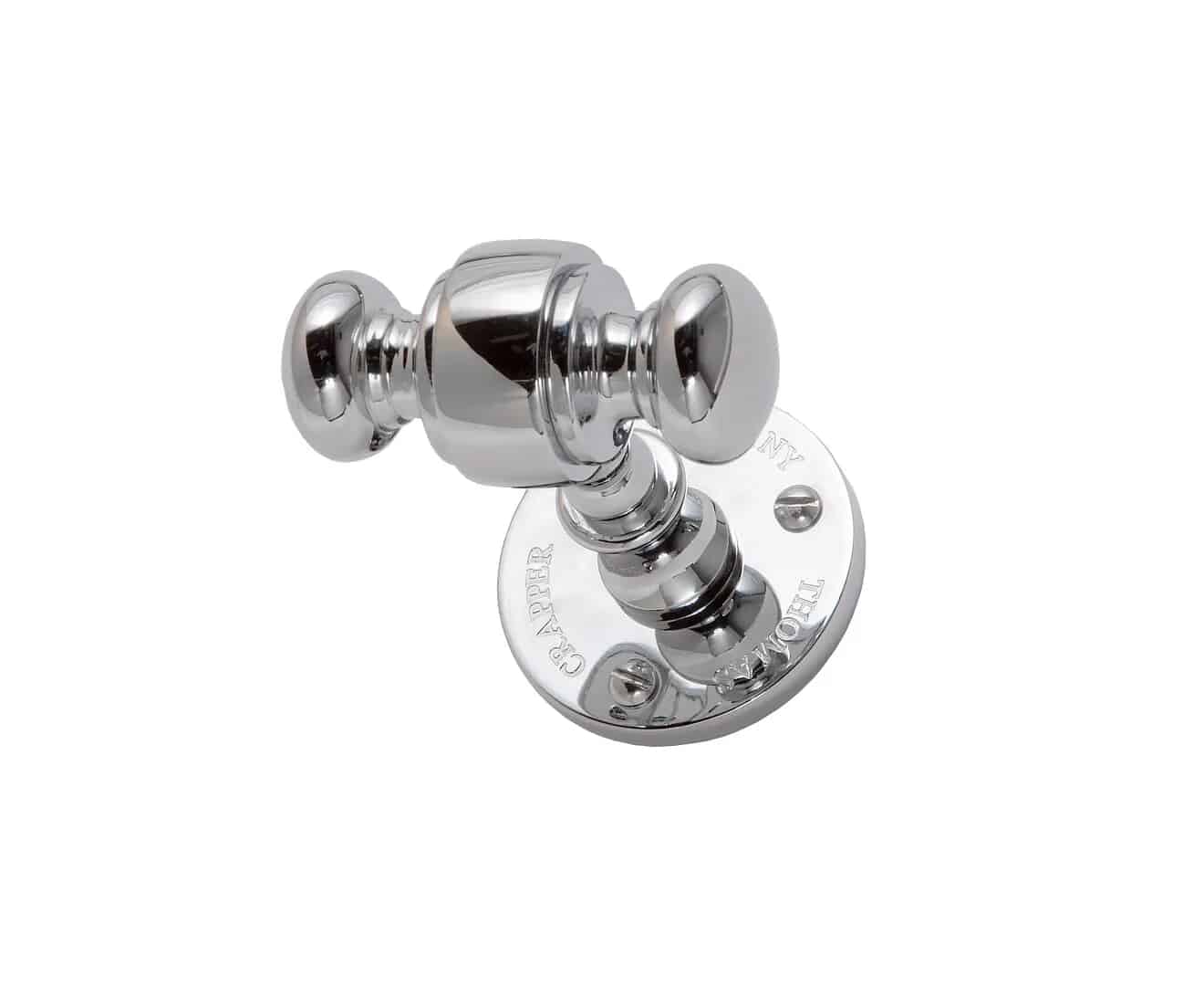 Thomas Crapper Classical Double Robe Hook In Chrome
