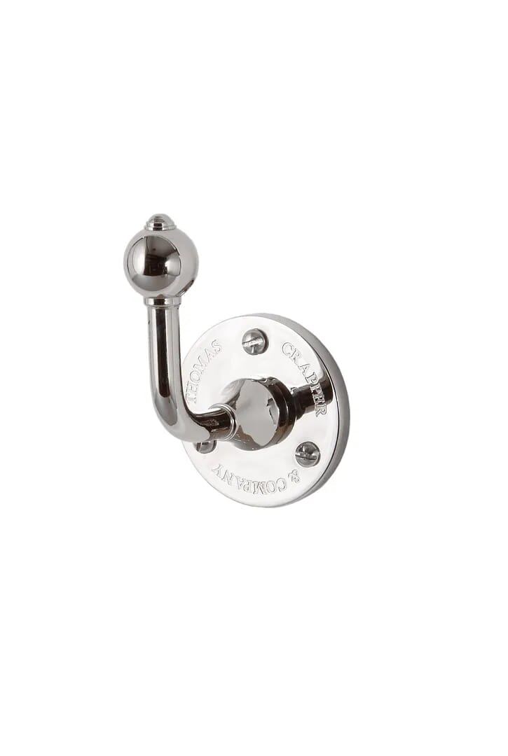 Thomas Crapper Classical Bathroom Towel Hook - TCAC4-340CP