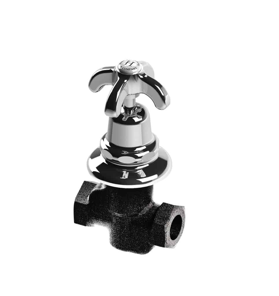 Thomas Crapper 1920 1/2" Concealed Stop Valve In Chrome
