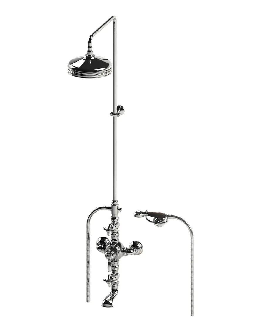Thomas Crapper 1920 Exposed Thermostatic Bath Shower Mixer - TCSH19203274/220CP