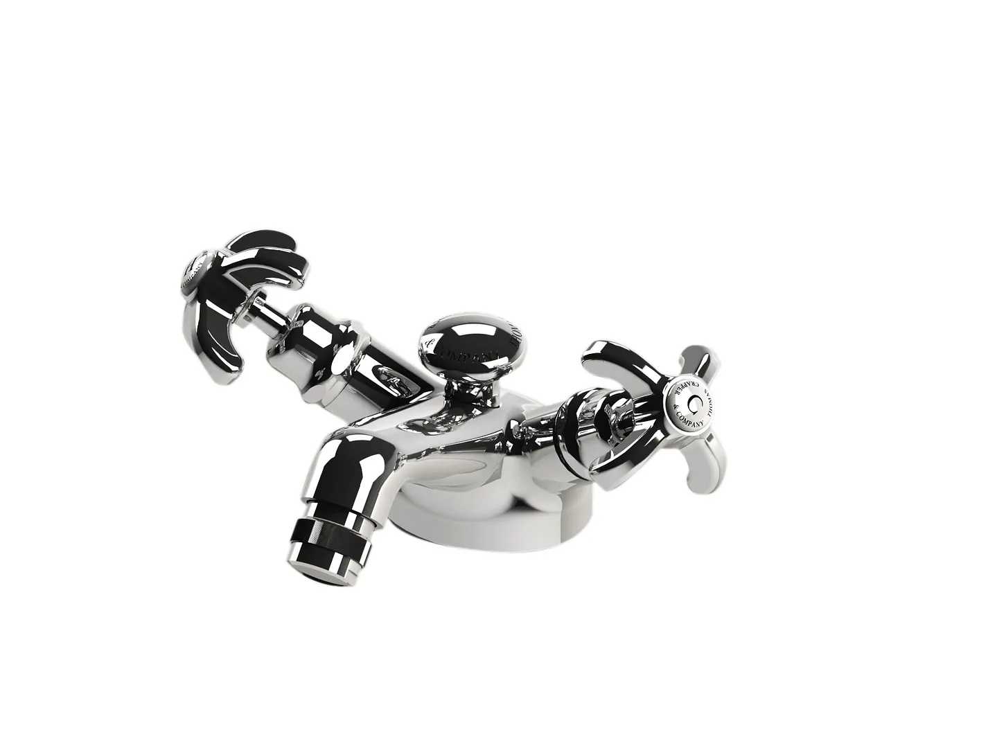 Thomas Crapper Monobloc Bidet Mixer Tap & Pop up Waste