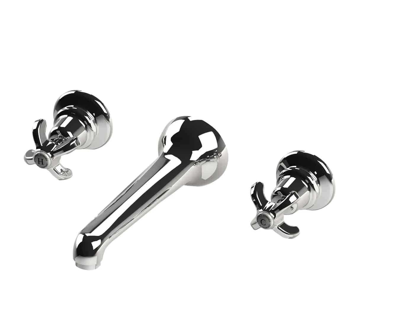 Thomas Crapper Three Tap-Hole Wall Mixer For Basins
