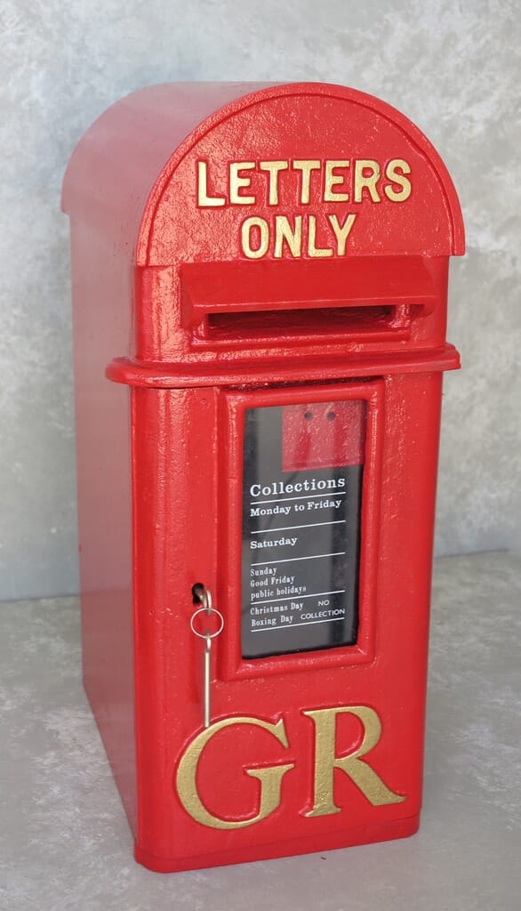 Cast Iron Pole Mounted Royal Mail Letter Post Box - 8486