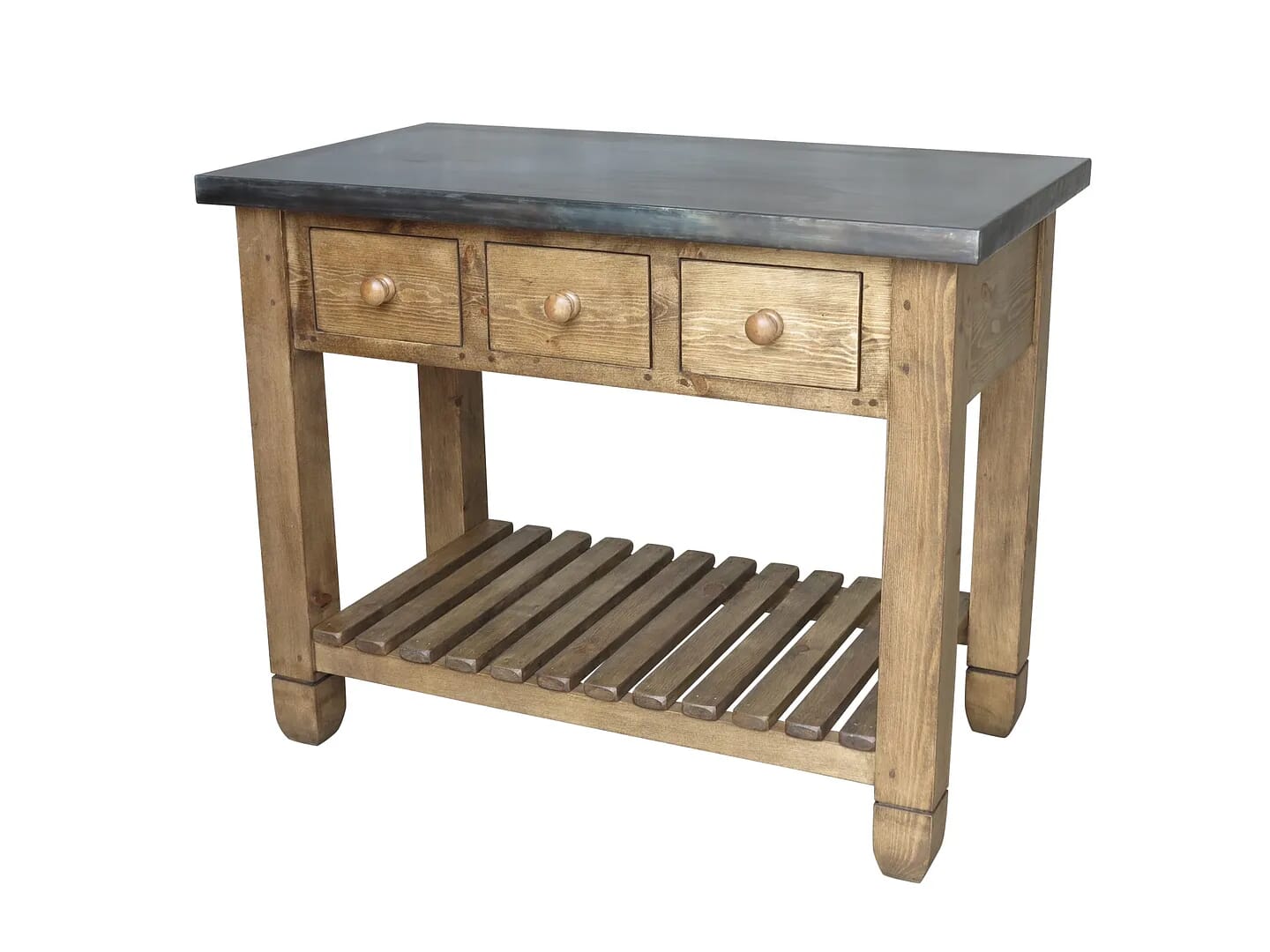 Bespoke Zinc Top Kitchen Unit With Base - D1398