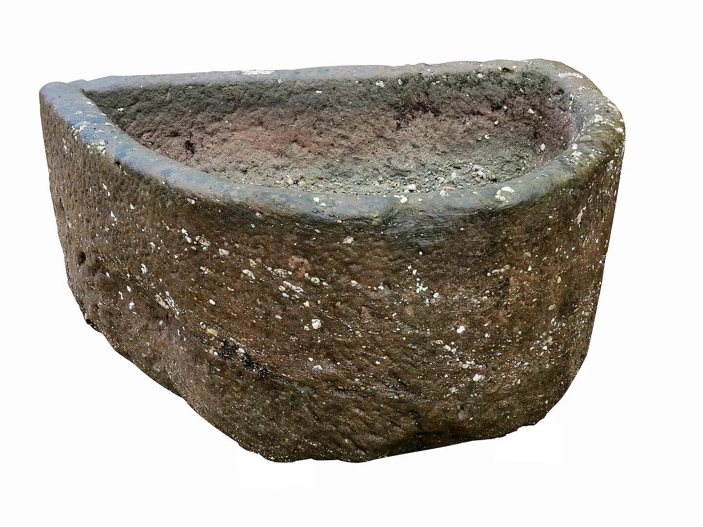 Antique Reclaimed Hand Carved Solid Stone Garden Trough - 8593