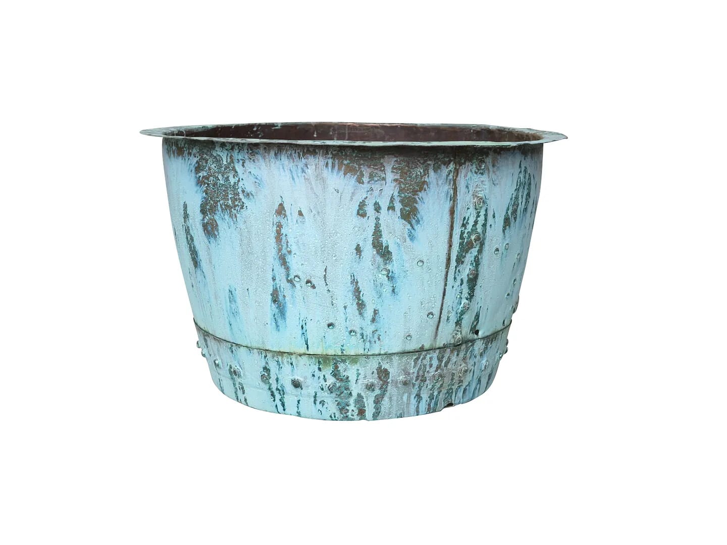 Original Copper Outdoor Victorian Pot / Planter - 6167a