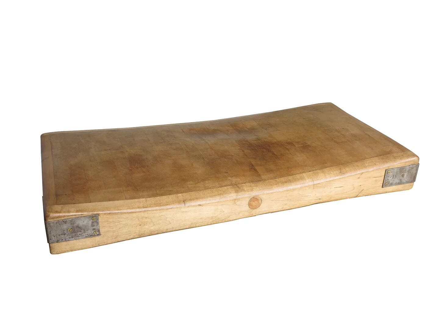 Original Antique Wooden Butchers Chopping Block Top - 8602