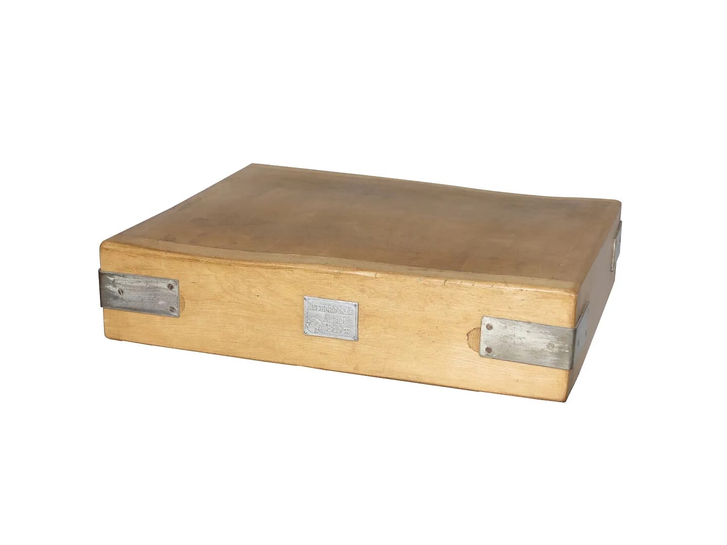 Antique Original Rushbrooke's Butchers Chopping Block Top - 8539