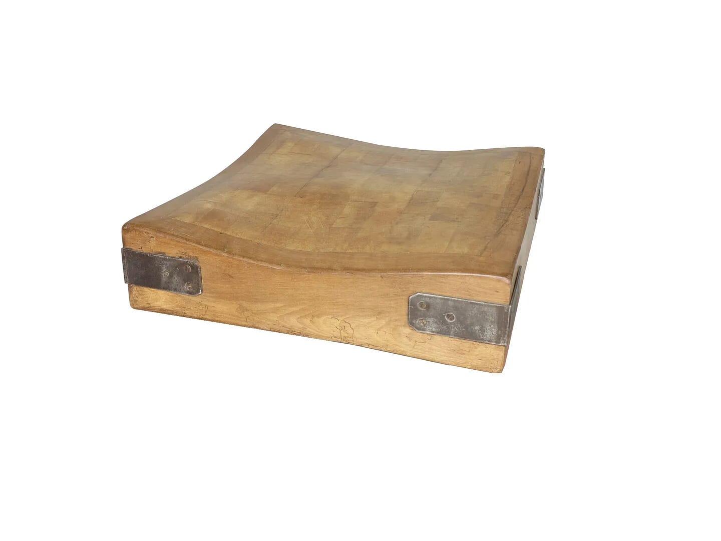 Antique Original Square Butchers Chopping Block Top - 8591