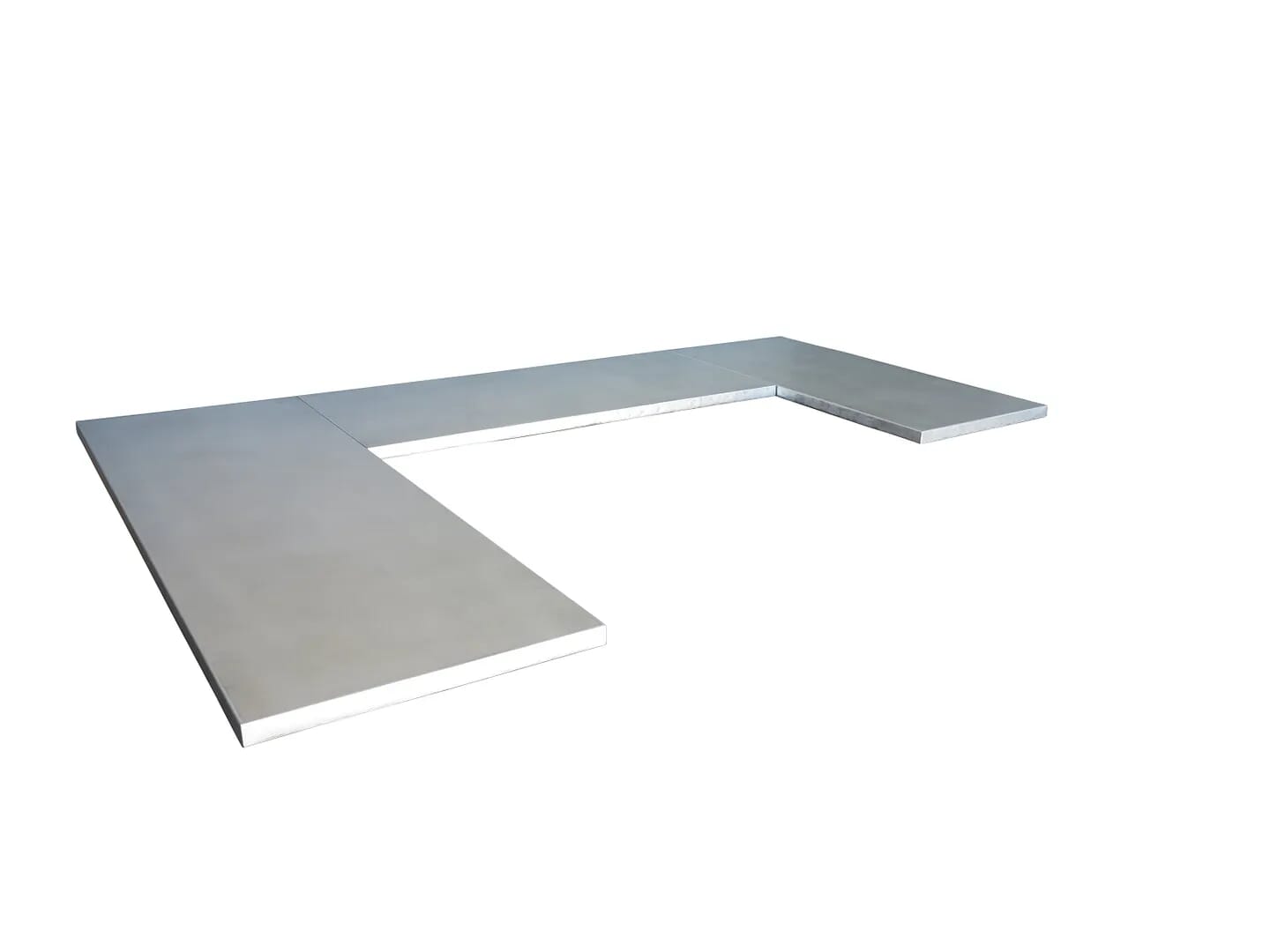 Handmade Matt Zinc Kitchen Worktops & Surfaces - D1404