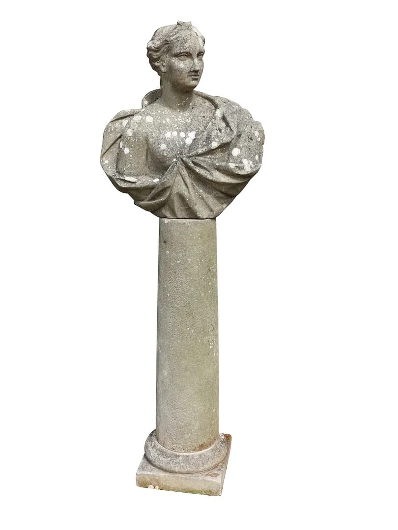 Chilstone Statue of a Woman on Base - 8612