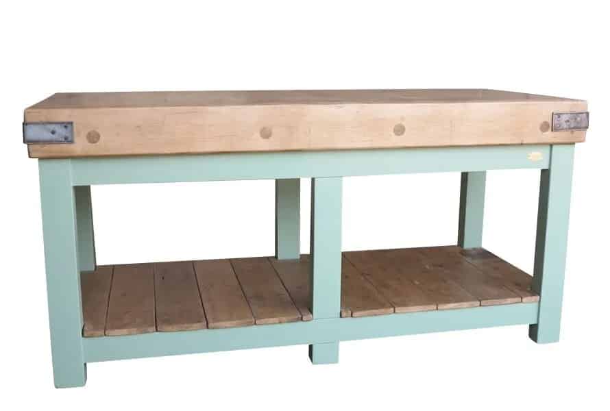 Large Antique Reclaimed Butchers Block 