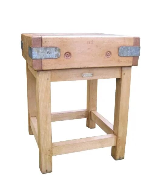 Antique Butchers Chopping Block 2ft Square Top - 5660