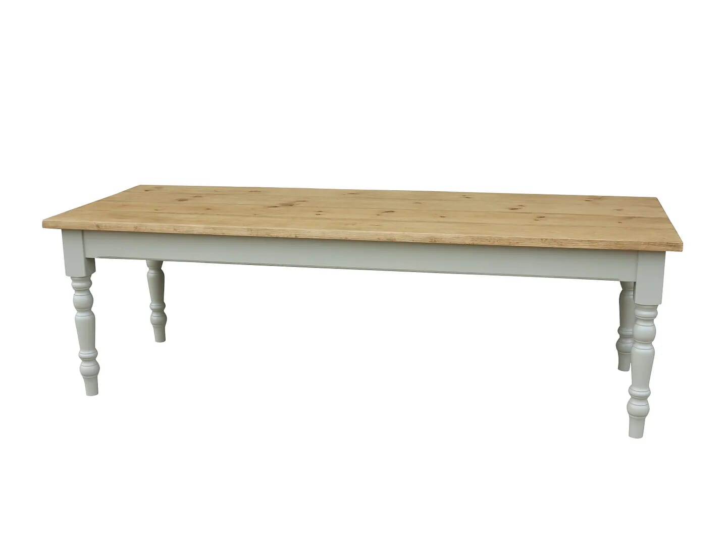 Bespoke Wooden Plank Top Kitchen Table with Drawers - D1406